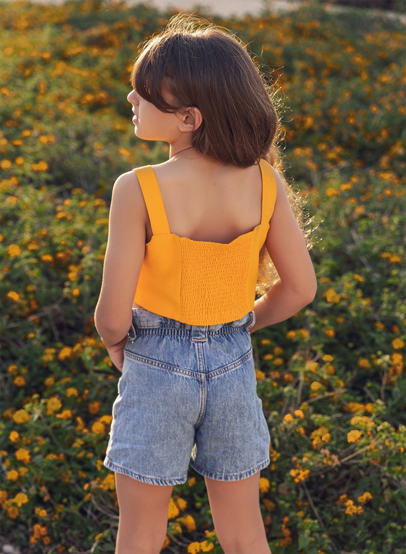Milusa Crop top in orange - Image 1