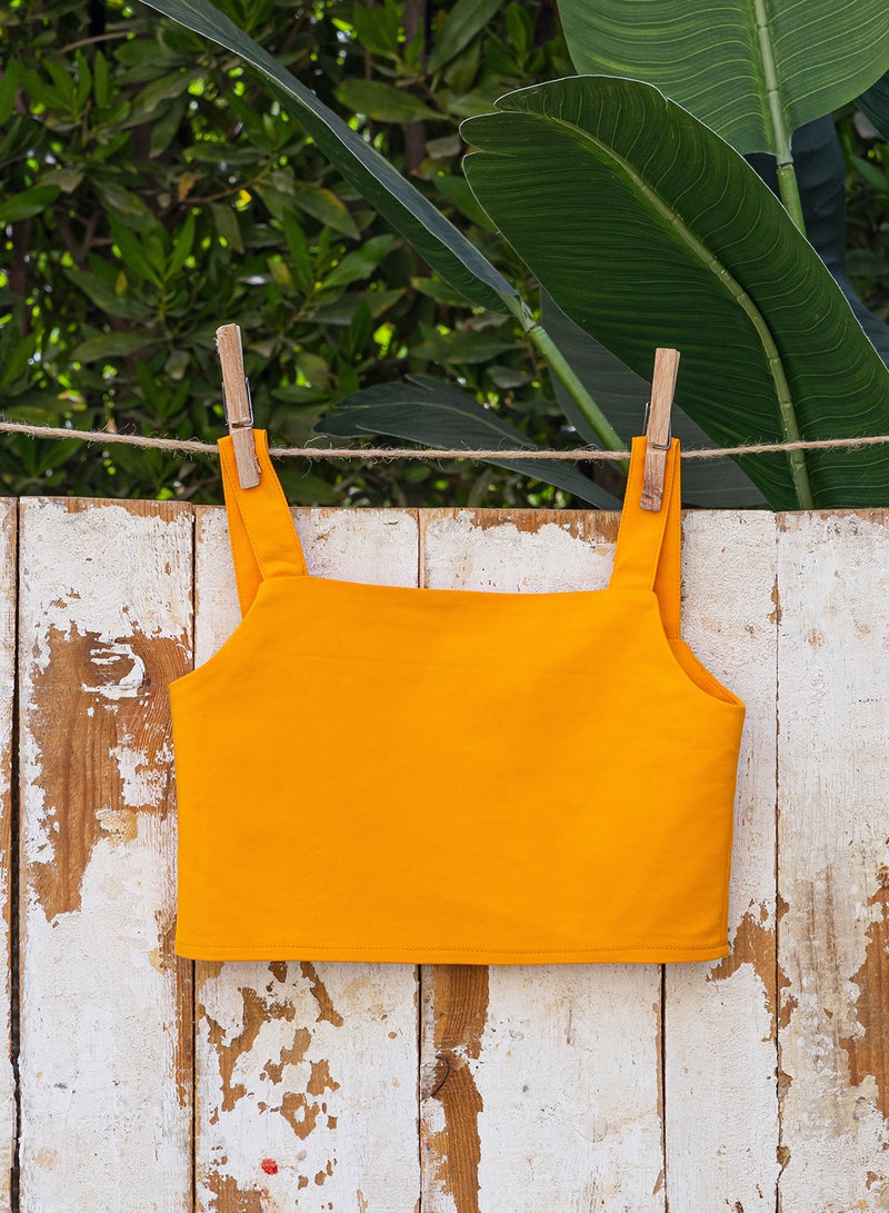 Milusa Crop top in orange - Image 2