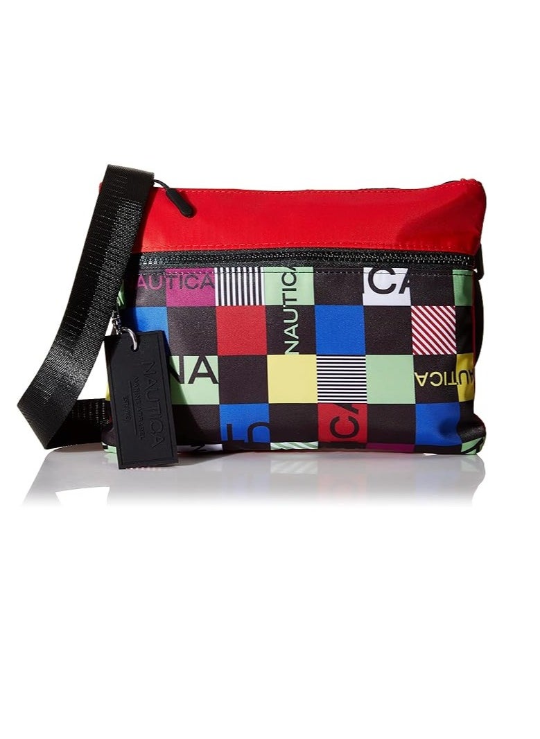 NAUTICA womens Nautica Pennant Nylon Crossbody Adjustable Crossbody  - Image 1