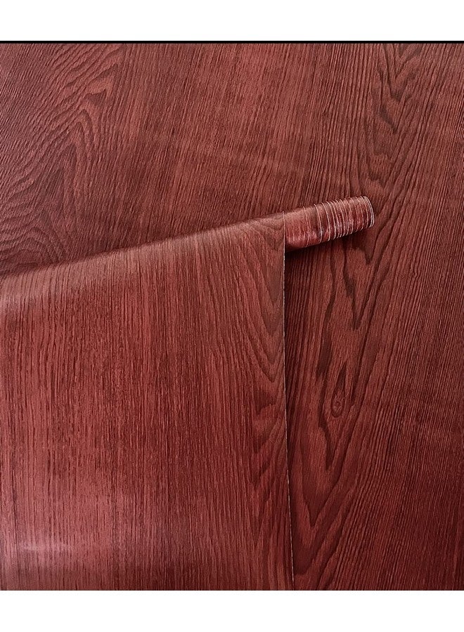 ANNACREATIONS Vinyl self Adhesive Wood Grain Peel and Stick Waterproof Decorative DIY Wallpaper (12''inches x 120'' inches) (Premium Wood Brown) - Image 1
