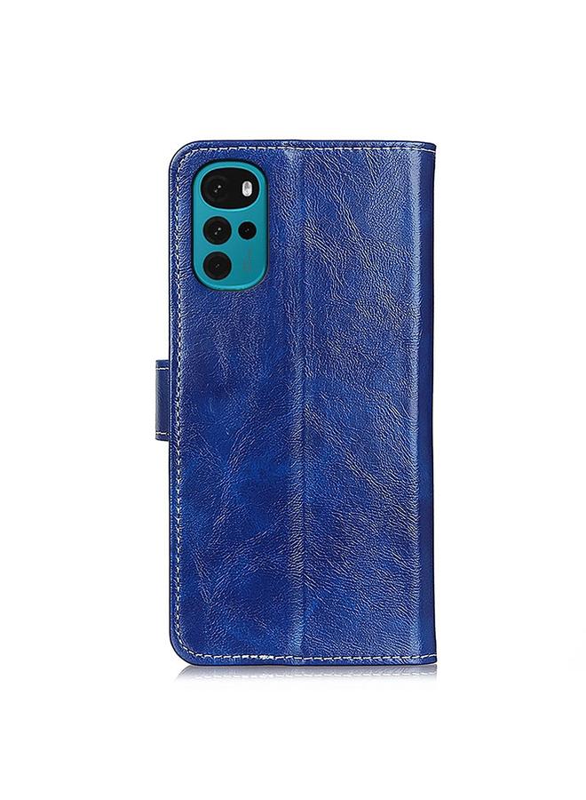 S-TOP Case For Motorola Moto G22 Retro Crazy Horse Texture Flip Leather Phone Case - Image 3