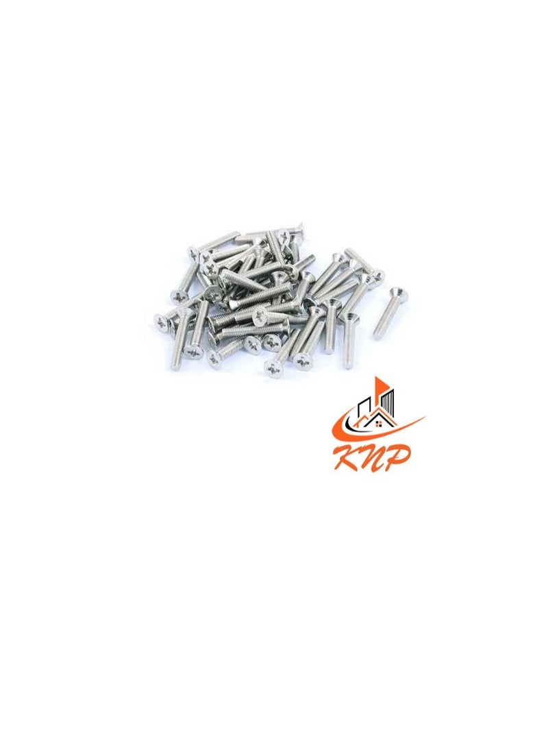 KNP KNP Countersunk Machine Screws - Pack of 200 (M4 x 20mm) - Image 1