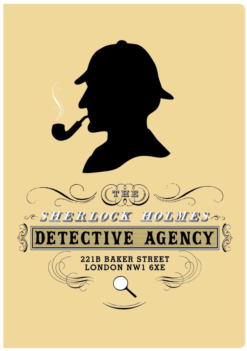 The Unemployed Philosophers Guild Sherlock Holmes Passport Sized Mini Notebook - Image 1
