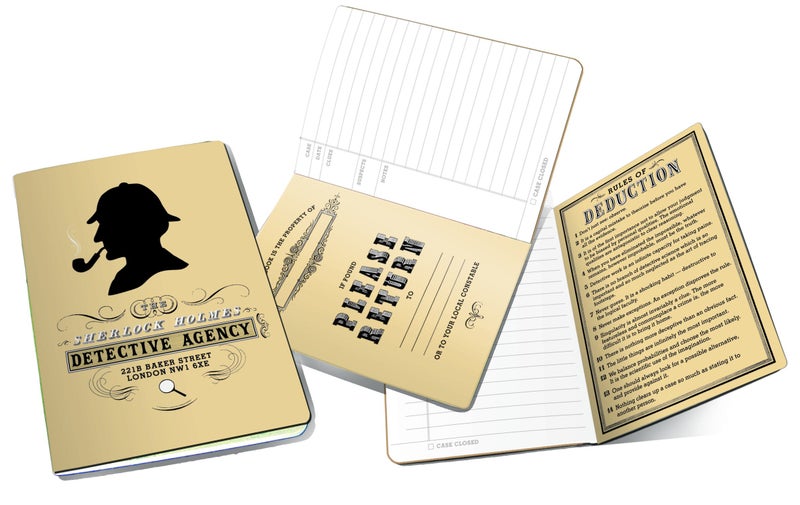 The Unemployed Philosophers Guild Sherlock Holmes Passport Sized Mini Notebook - Image 2