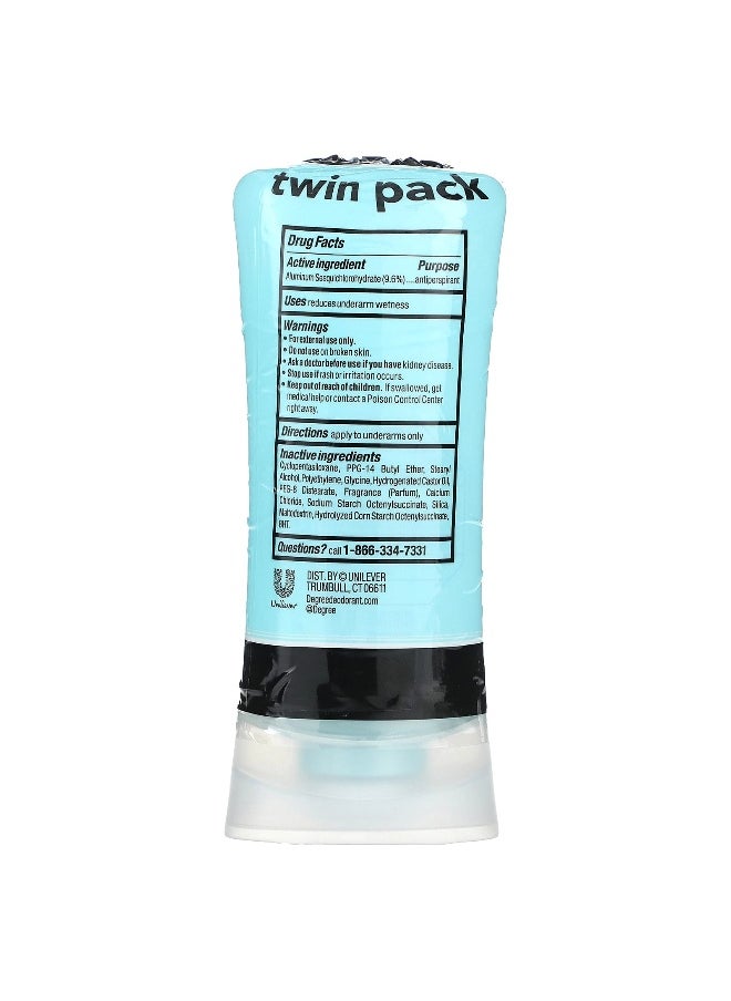 Degree Degree, UltraClear, Black + White, Antiperspirant Deodorant, 2 Pack, 2.6 oz (74 g) Each  - Image 3