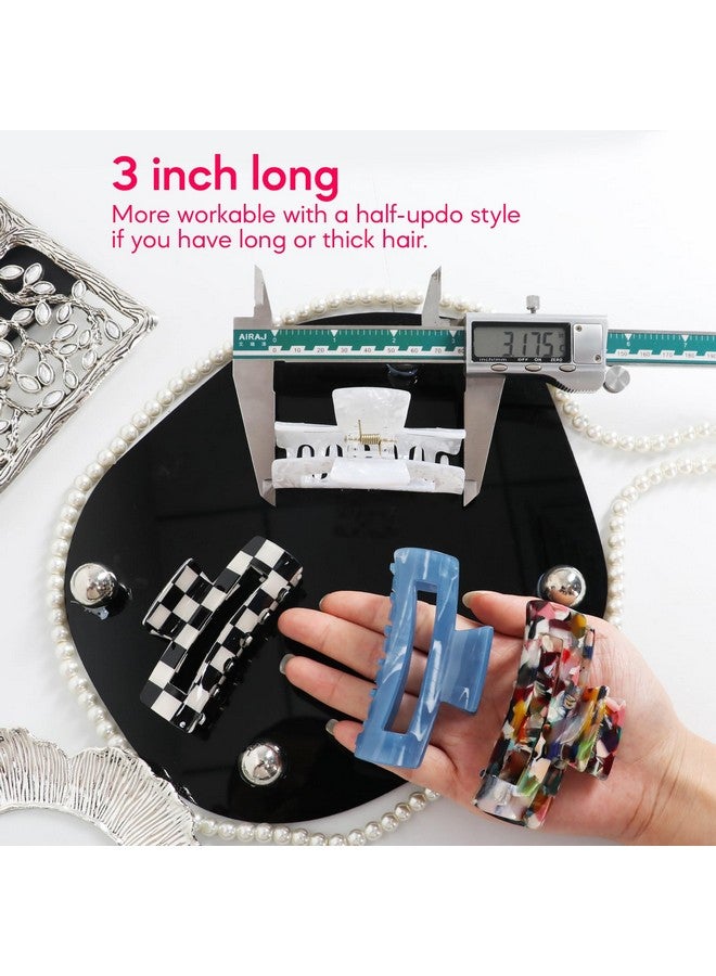 StarSide 8-Pack Medium Acrylic Butterfly Hair Clips - Leopard Print, Non-Slip Strong Hold for Women and Girls - Image 4