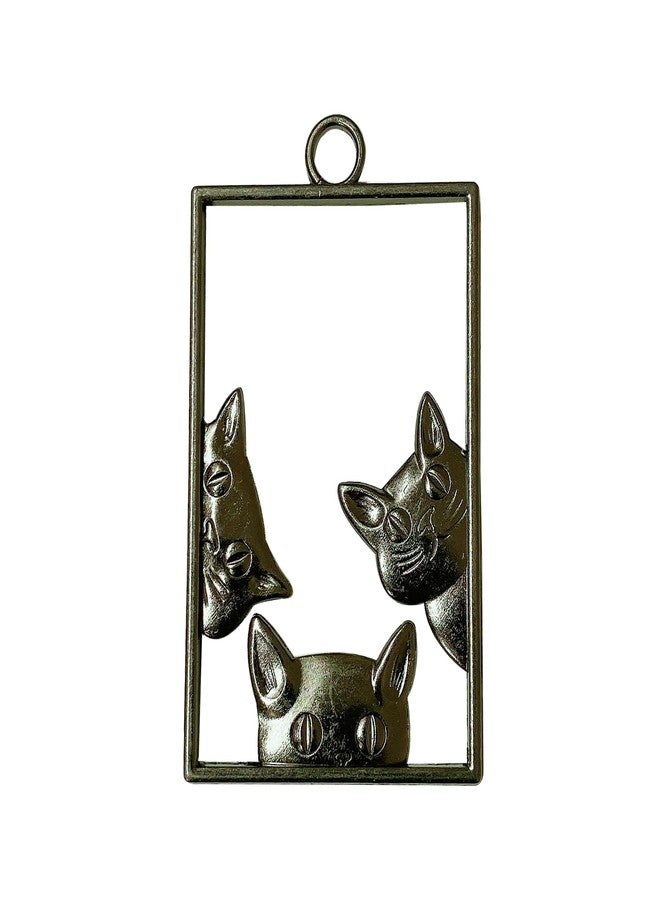 ZILucky Set of 12 Cat Shower Curtain Hooks Rings, Cat Lovers Decoration, Halloween Party Haunted House Supplies, Stainless Steel Rustproof (Black-Cat) - Image 4