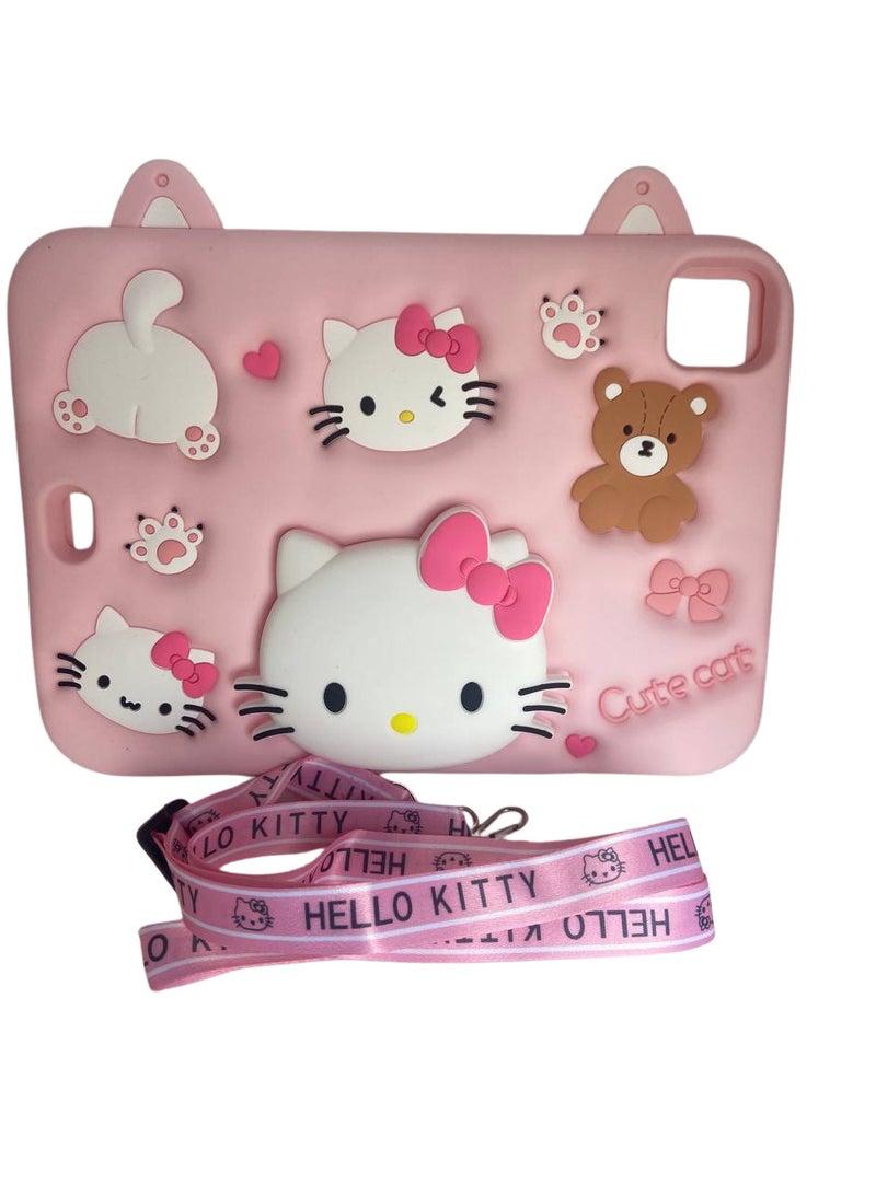 Cartoon 3D Silicon Handle Stand Cover For iPad Pro 11 inch 4th Generation 2022, iPad 11 Pro Case 2024\2022\2021/2020/2018 (3rd 2nd 4th Gen) - Image 1