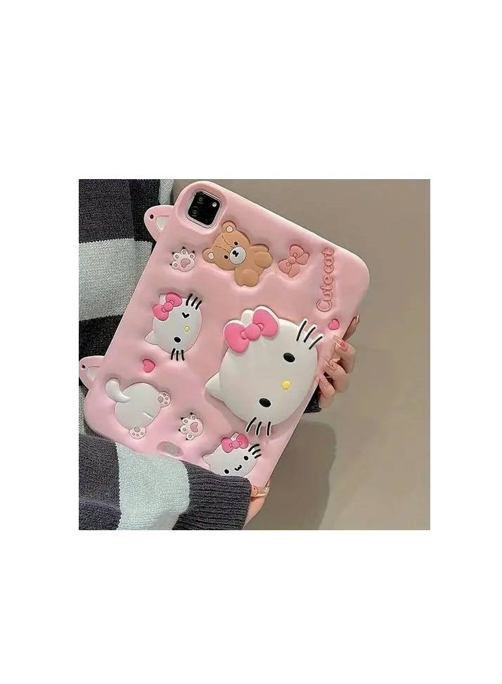 Cartoon 3D Silicon Handle Stand Cover For iPad Pro 11 inch 4th Generation 2022, iPad 11 Pro Case 2024\2022\2021/2020/2018 (3rd 2nd 4th Gen) - Image 5