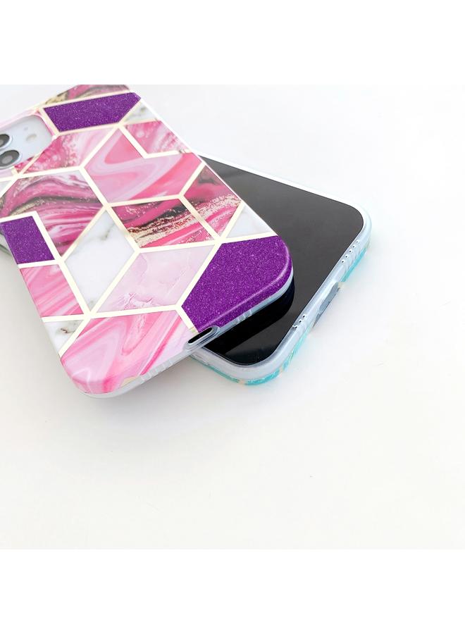 زبون جراب لهاتف iPhone 12 mini مصنوع من مادة TPU الرخامية المطلية بالكهرباء بمسحوق لامع - Image 3