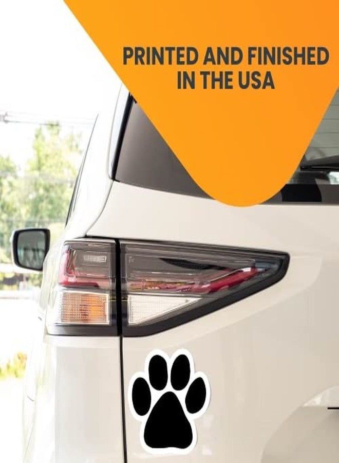 Magnet Me Up: Black Pawprint Magnet Decal - 5 Inch, Heavy-Duty Automotive Magnet for Car, Truck, SUV - Pet Lover's Choice, Stylish Puppy Auto Magnet for Animal Enthusiasts - Image 4