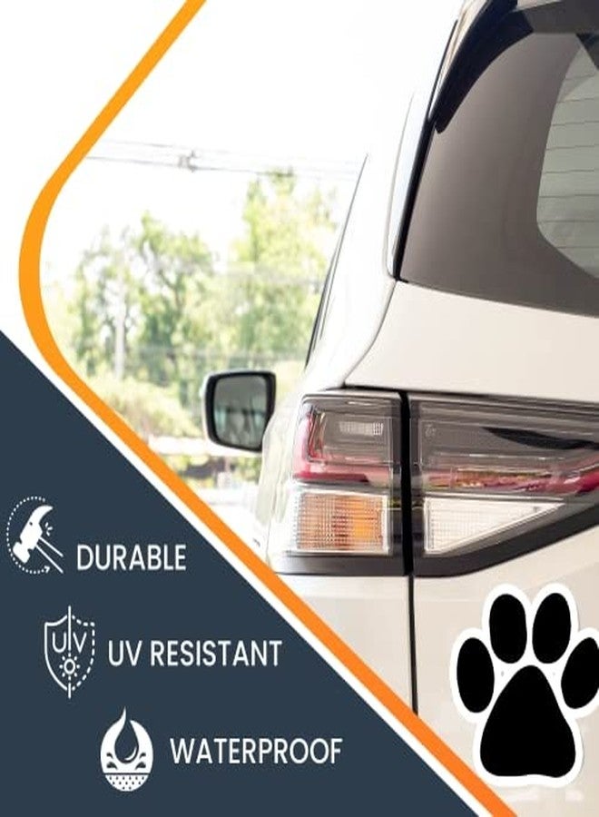 Magnet Me Up: Black Pawprint Magnet Decal - 5 Inch, Heavy-Duty Automotive Magnet for Car, Truck, SUV - Pet Lover's Choice, Stylish Puppy Auto Magnet for Animal Enthusiasts - Image 5