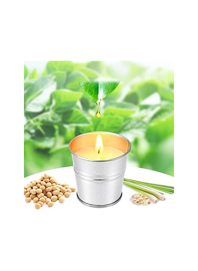 The Bros 12PCS Citronella Candles Outdoor Indoor - 2.5 oz Scented Soy Wax Candles Set 12 Pack for Garden Patio Yard Home Balcony Camping Backyard - Image 3