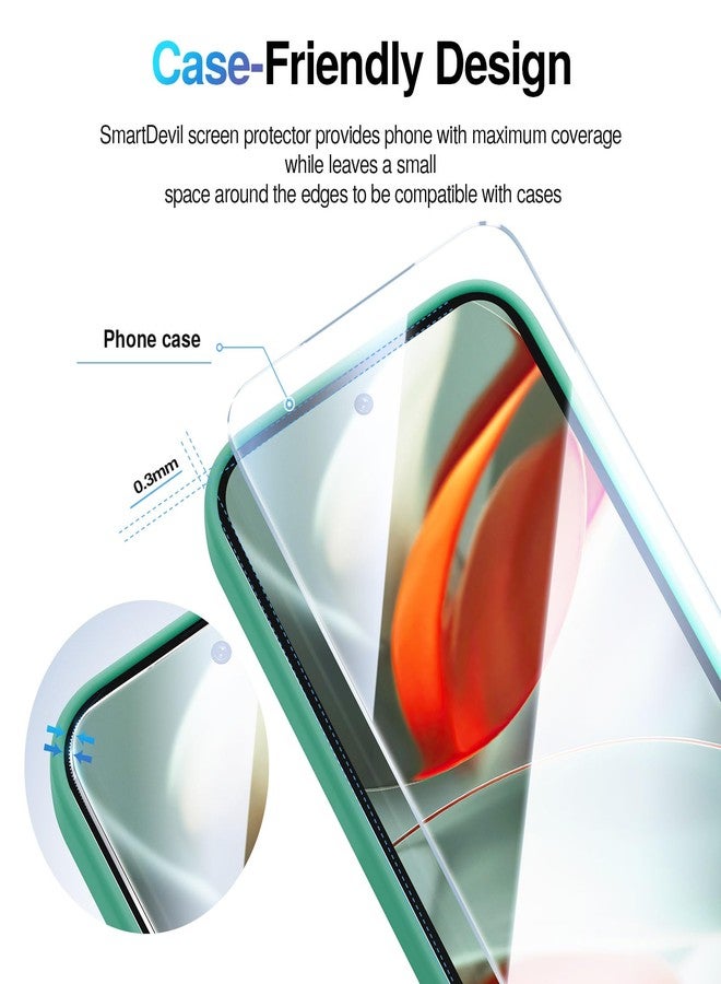 SMARTDEVIL Screen Protector for Google Pixel 9 Pro (3 Pack) + Camera Lens Protector, HD Tempered Glass, Fingerprint Unlock Friendly, 9H Military-Grade Protection, Scratch & Drop Resistant - Image 5