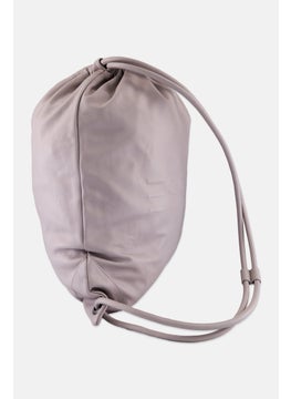 ESPRIT Women Brand Logo Drawstring Backpack 47 H x 41 L x 2 W cm, Light Grey  - Image 3