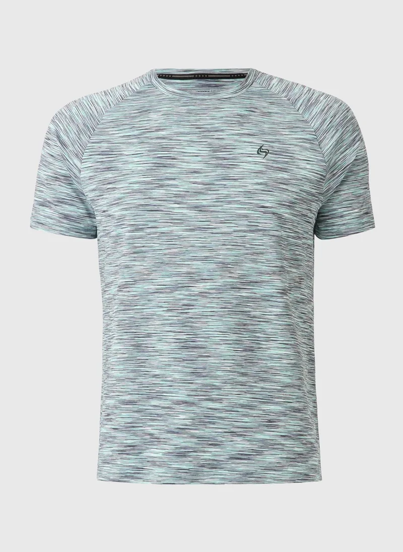 Matalan Souluxe Grey Two Tone T-Shirt