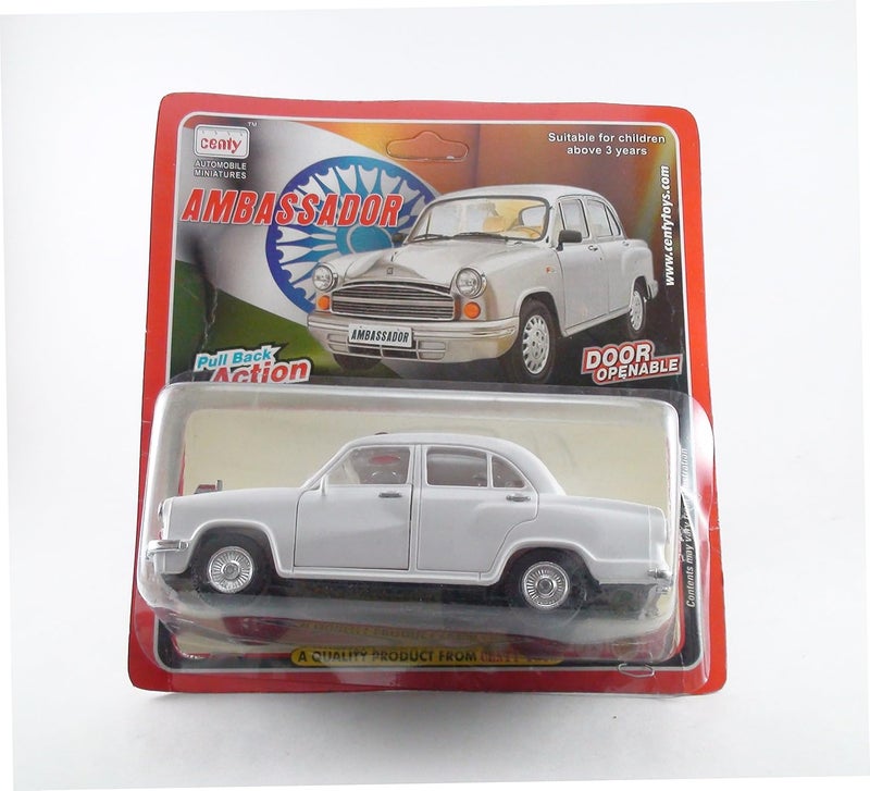 Centy Toys Plastic Ambassador Car - White, Pack of 1, Suitable for Ages 4 and Up - Image 5