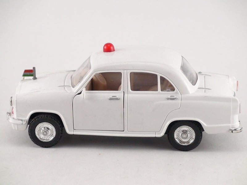 Centy Toys Plastic Ambassador Car - White, Pack of 1, Suitable for Ages 4 and Up - Image 4