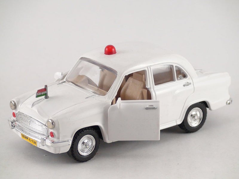 Centy Toys Plastic Ambassador Car - White, Pack of 1, Suitable for Ages 4 and Up - Image 3