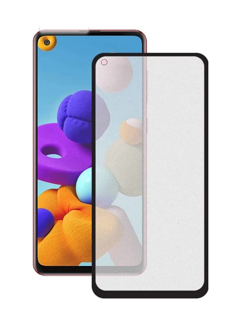 Super Tempered Glass Screen Protector 5D Designed For Samsung Galaxy A21 Full Glue Edge to Edge Full Screen Coverage And Bubble Free - Image 1