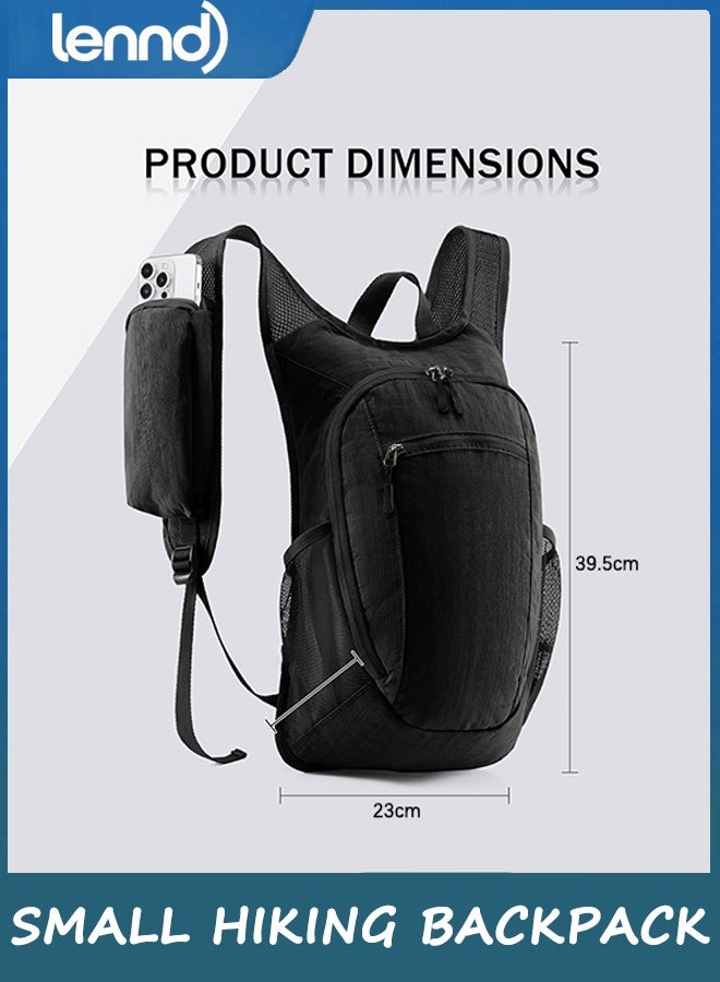 LENND 10L Small Hiking Backpack Travel Daypack Lightweight Packable Back Pack for Women Men - Image 2