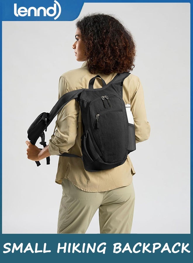 LENND 10L Small Hiking Backpack Travel Daypack Lightweight Packable Back Pack for Women Men - Image 4