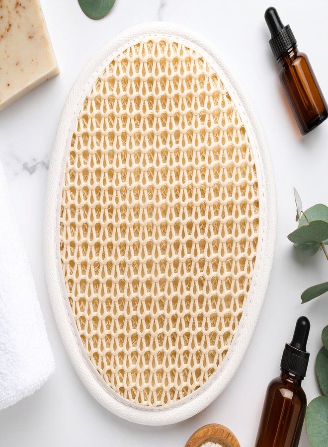 JAIRESTONE Natural Exfoliating Loofah Sponge – 10 Pack Soft Weave Facial & Body Pads – Gentle Sisal Bath Scrubber for Women & Men – Shower Skincare Exfoliator - Image 3