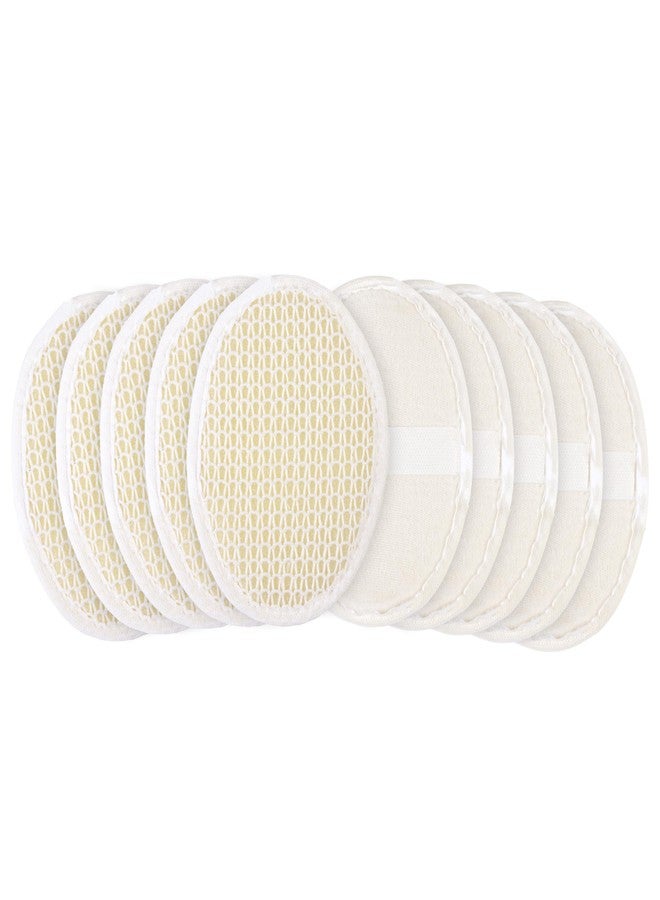 JAIRESTONE Natural Exfoliating Loofah Sponge – 10 Pack Soft Weave Facial & Body Pads – Gentle Sisal Bath Scrubber for Women & Men – Shower Skincare Exfoliator - Image 1