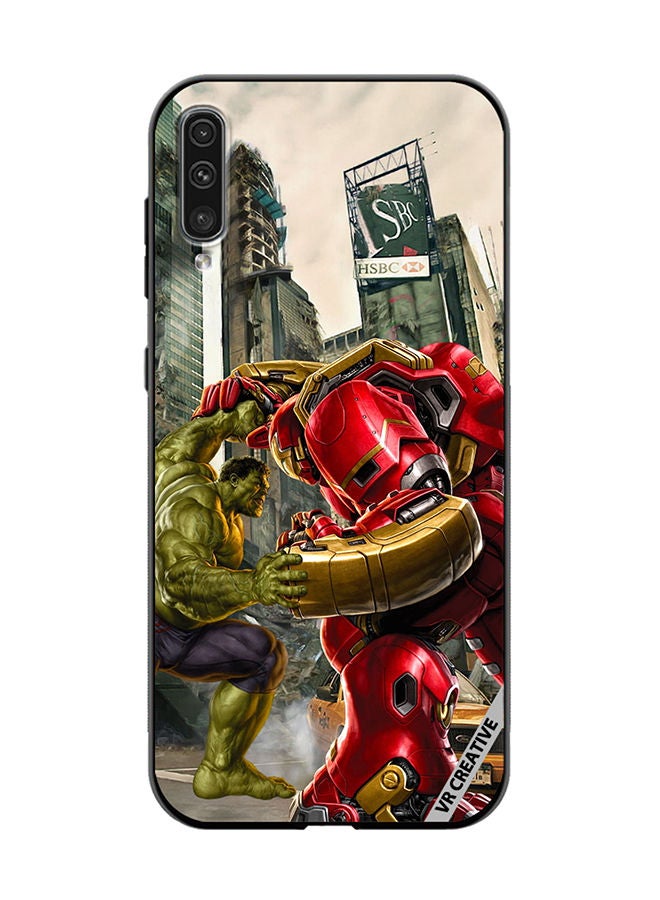 VR CREATIVE Protective Case Cover For Samsung Galaxy A50/A50s Hulk Vs Hulkbuster Design Multicolour - Image 1