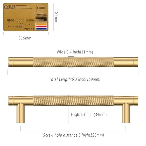 Coinkoly 10 Pack 5128mm Champagne Bronze Cabinet Pulls Kitchen Cabinet Handles Champagne Gold Drawer Pulls Cupboard Hardware for Cabinets CK0026 - Image 3