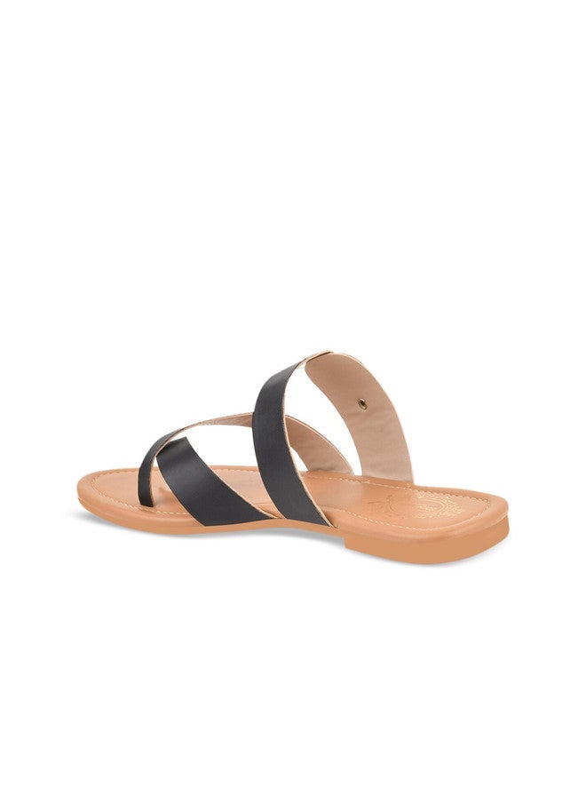 Shoetopia Stylish Side Buckle Detailed Flats for Women & Girls - Image 3
