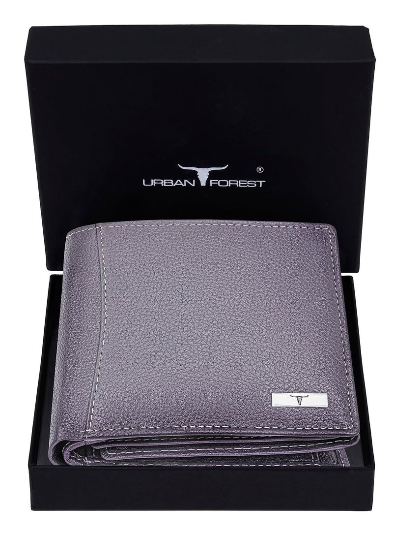 URBAN FOREST Oliver Light Grey Leather Wallet for Men - Image 2