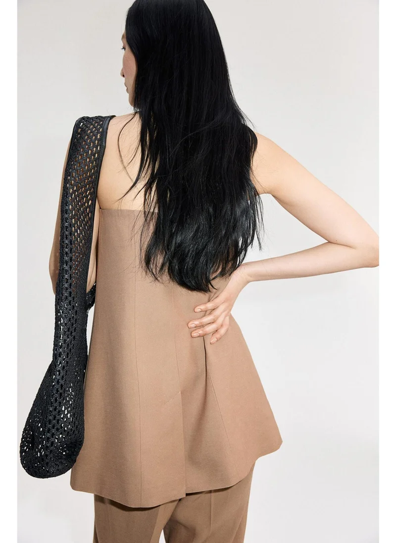 اتش اند ام Button-front bandeau top