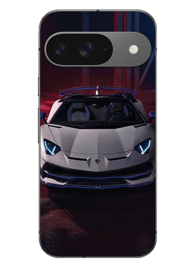 EYE CATCH Printed Protective Case Cover For Google Pixel 9 -  White Lamborghini - Image 1