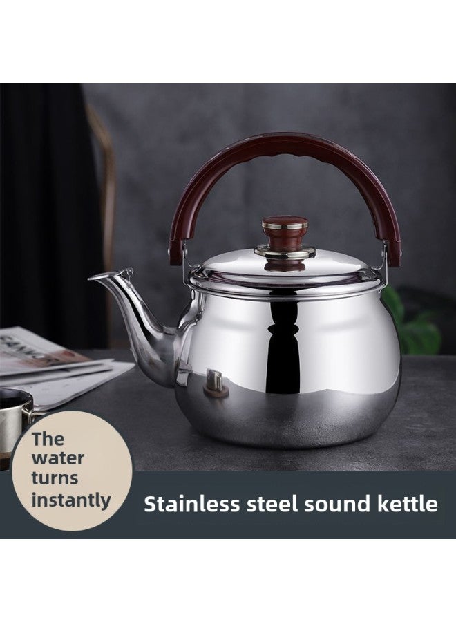 Fuda Sound Rising Kettle Stainless Steel Cold Kettle Thickened Golden Piano Kettle Large Mouth Sound Kettle Boiling Water-Capacity:20CM (titanium Chopsticks Pot) 2.7L - Image 2
