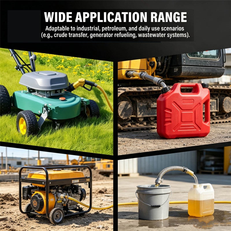 12V Fuel Transfer Pump Powered By 2-4 AA Batteries - Cordless Portable Diesel Pump With Horizontal Design For Farm Garage Worksite - Image 4
