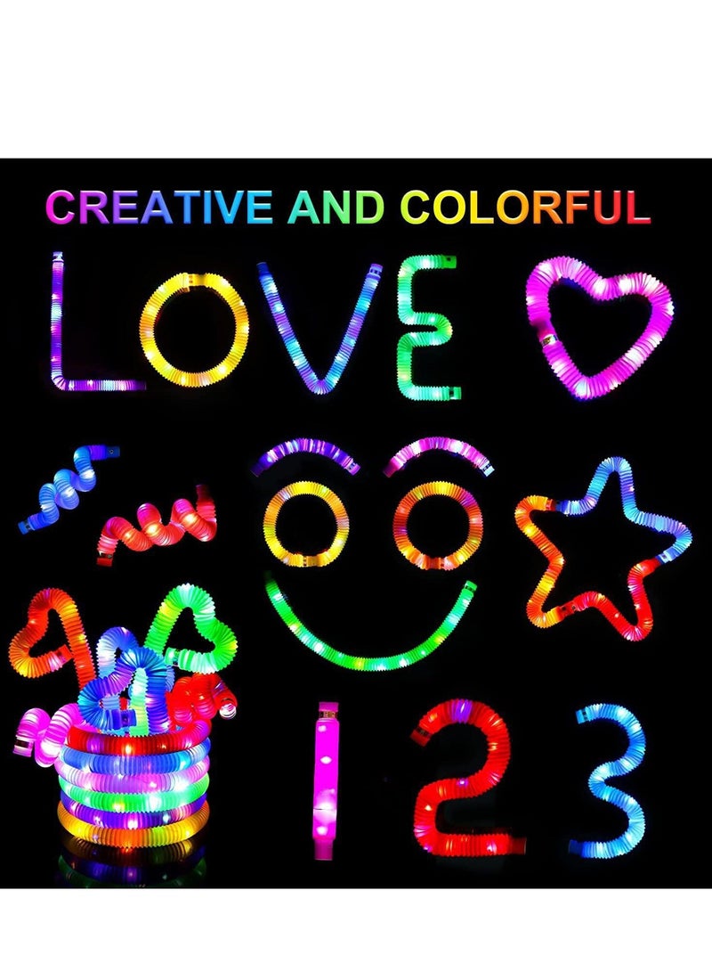 Zikra Glow Sticks Bulk Party Favors 12 Pack for Kids Light Up Tubes in the Dark Supplies Toys Bags Stuffers Birthday Return Gifts - Image 4