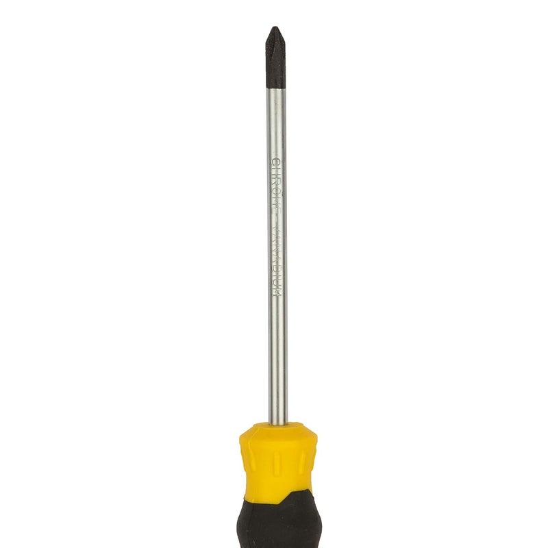 Stanley STANLEY STMT608058 Cushion Grip Screwdriver PhillipsPH1x100mm Yellow and Black  - Image 2