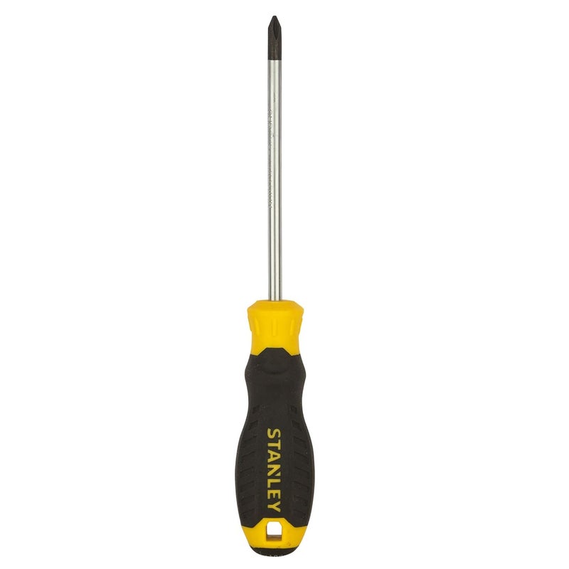 Stanley STANLEY STMT608058 Cushion Grip Screwdriver PhillipsPH1x100mm Yellow and Black  - Image 1