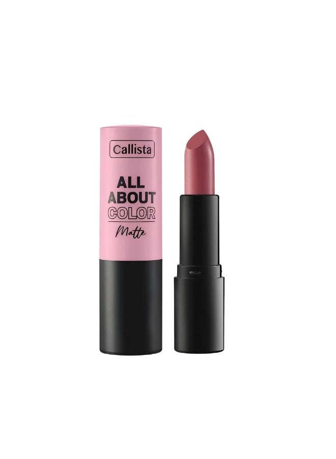 كاليستا أحمر شفاه مطفي بزيت المكاديميا وفيتامين هـ – لون شفاه مرطب يدوم طويلاً بدرجة 508 تشيري فيلفيت - Image 1