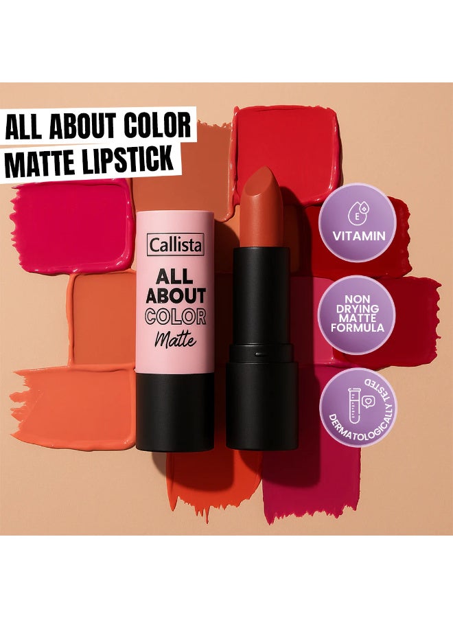 كاليستا أحمر شفاه مطفي بزيت المكاديميا وفيتامين هـ – لون شفاه مرطب يدوم طويلاً بدرجة 508 تشيري فيلفيت - Image 2