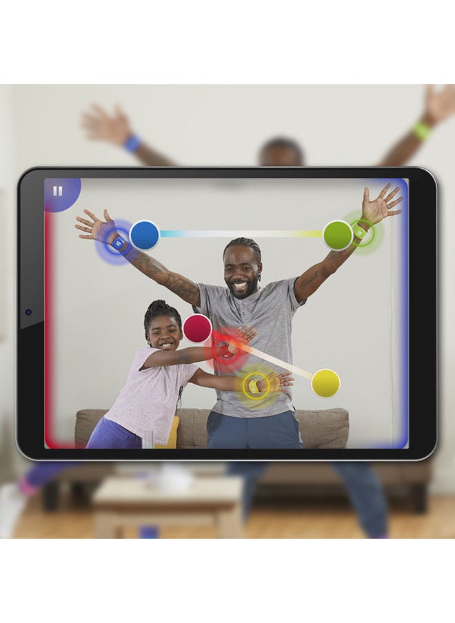 HASBRO - GAMING - Twister Air – Augmented Reality Party Game with Interactive Wrist and Ankle Bands, Links to Smart Devices, Active Party Games for Kids and Adults, Fun for Family Game Nights, Ages 8+ - Image 1
