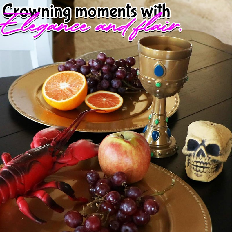 Fun Express Mardi Gras Molded Crown Goblets - 1 dozen - Image 4