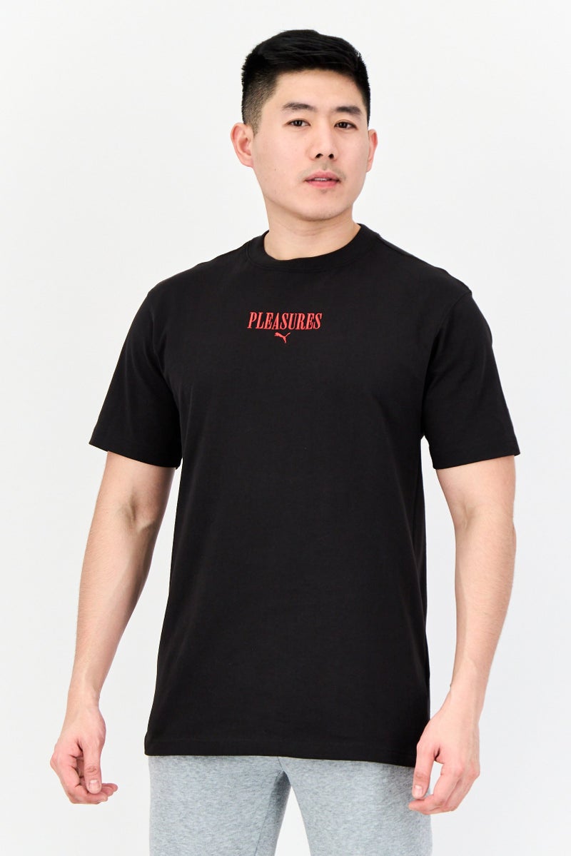 PUMA تي شيرت رياضي قصير الأكمام للرجال من بومة × بليجرز، أسود - Image 1