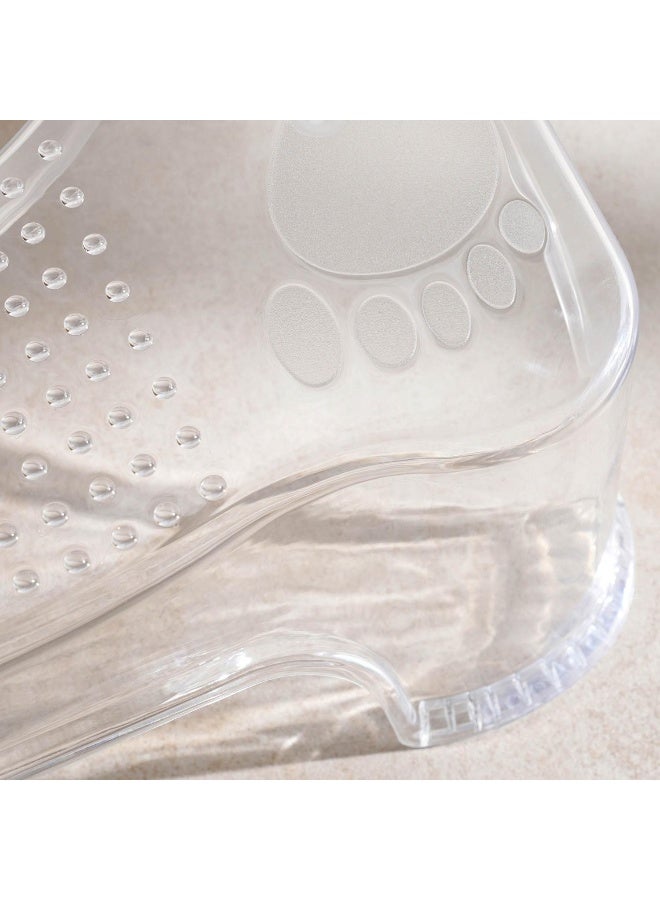 Pan Home Sturdy Transparent Bathroom stool-23.5x21.7x15cm-Clear - Image 3