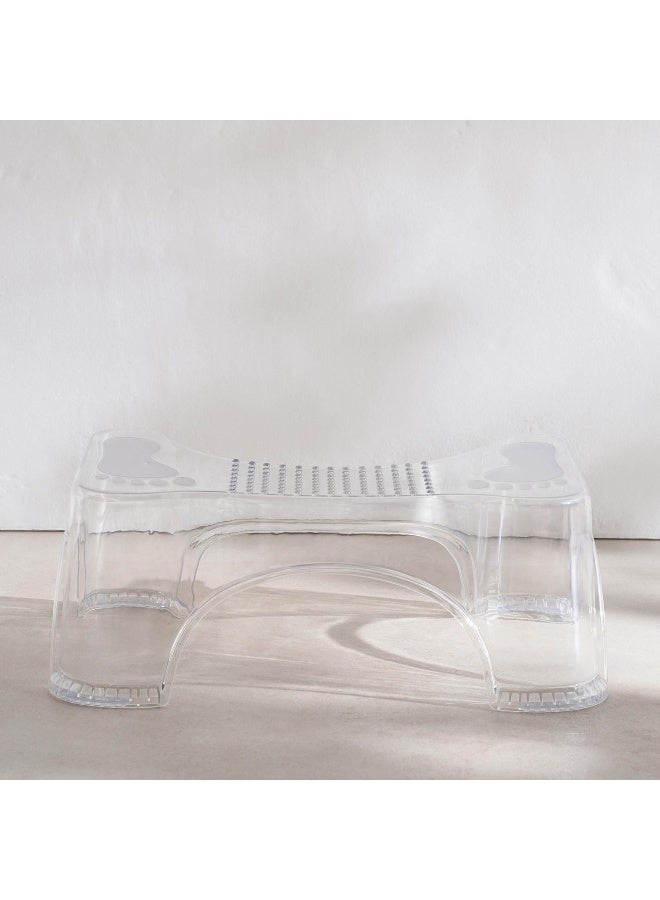 Pan Home Sturdy Transparent Bathroom stool-23.5x21.7x15cm-Clear - Image 2