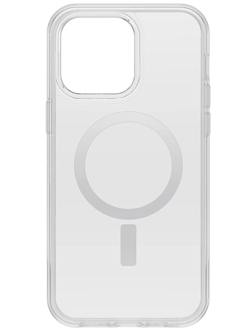 MUNTAQI Apple iPhone 14 Pro Max 6.7" 2022 Case - Slim & Lightweight Cover w/AntiMicrobial, Military Grade Drop Protection, Built-in Magnet, MagSafe Compatible - Clear - Image 1