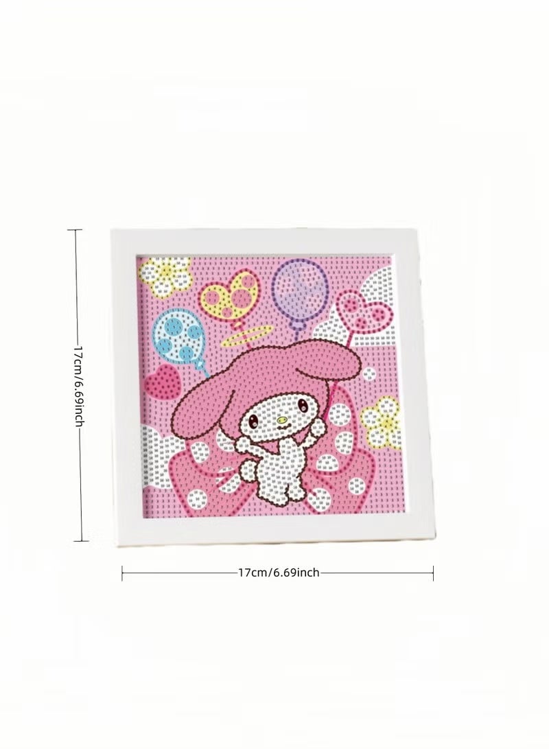 Oasis Diamond Art Set Kids Easy 5D Diamond Painting Kit with Photo Frame, Mini Diamond Art for Home Wall Decor (6.69x6.69 Inch) - Image 5