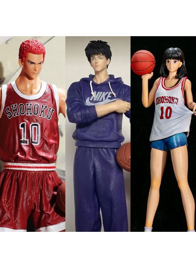 Slam Dunk Master Hand-held Super-large Set Of Sakuragi Huadao Rukawa Maple Akagi Qingzi Xiangbei Basketball Color Boxed Model-Color:Coke Sakuragi 29cm Color Box  - Image 2