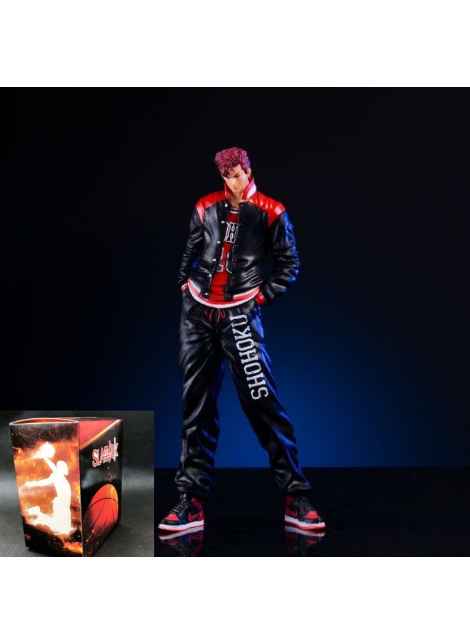 Slam Dunk Master Hand-held Super-large Set Of Sakuragi Huadao Rukawa Maple Akagi Qingzi Xiangbei Basketball Color Boxed Model-Color:Coke Sakuragi 29cm Color Box  - Image 1